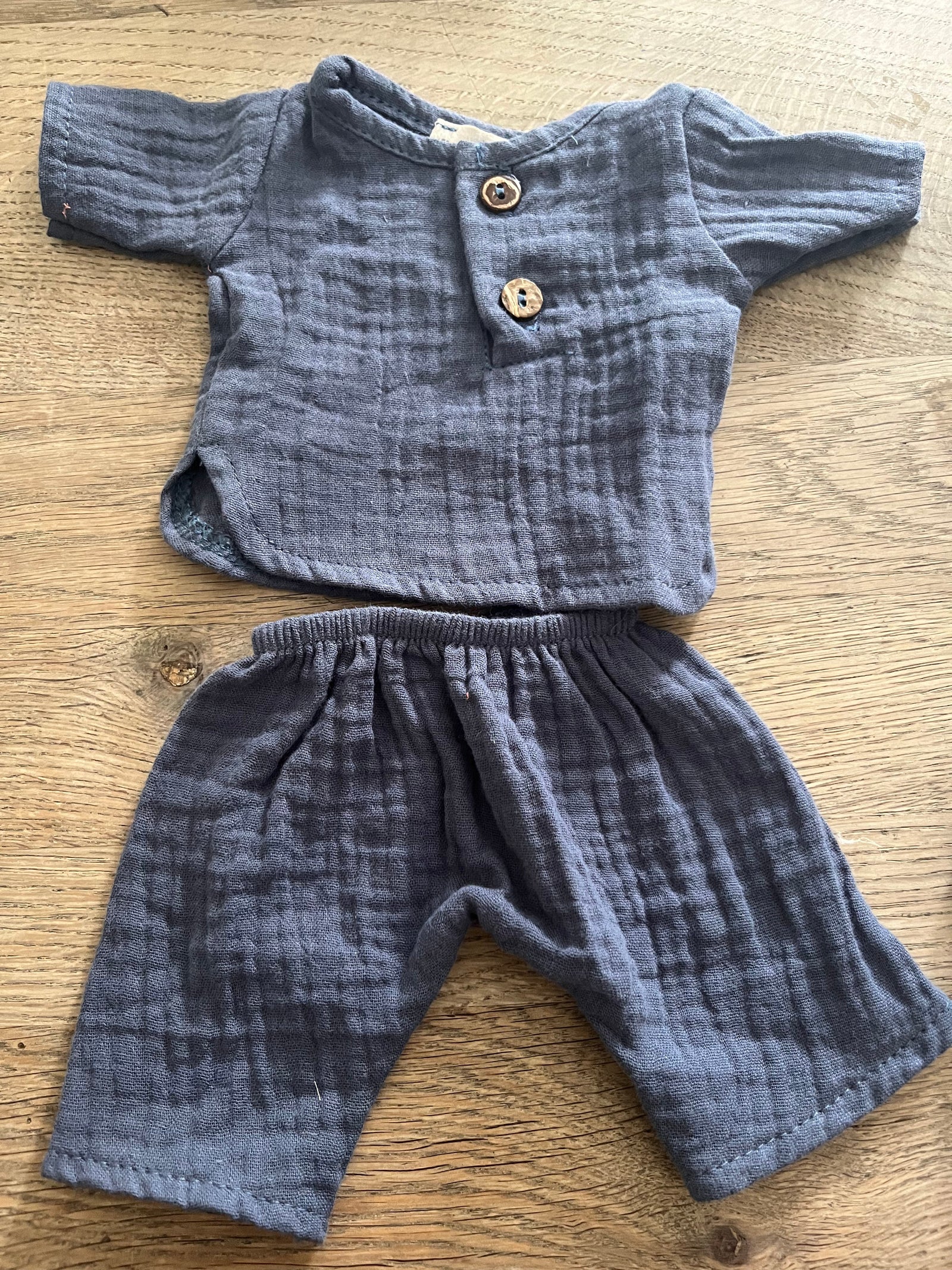 Babies - Ensemble Andreas en gaze de coton bleu outre-mer - MINIKANE CB.10.501 3701548448701