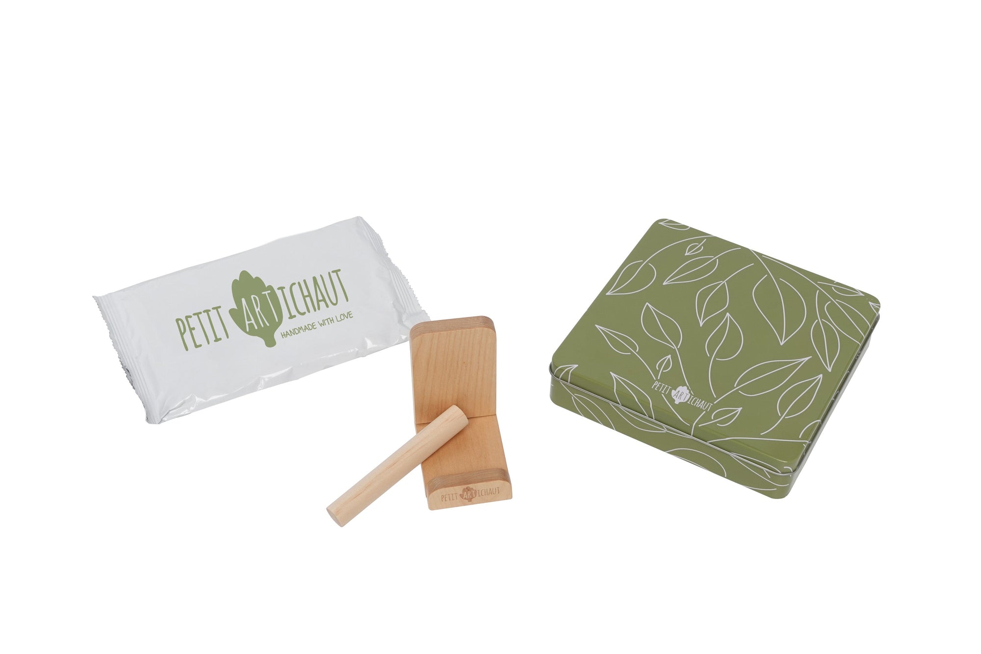 Baby Box carrée empreinte bébé Olive Tree de Petit Artichaut – vue 3