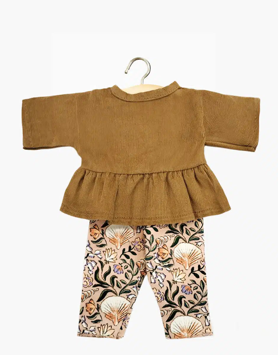 Baby's – Ophélia-topje in Havana milleraies en Nausicaa-legging - MINIKANE CB.10.453 3701548447797