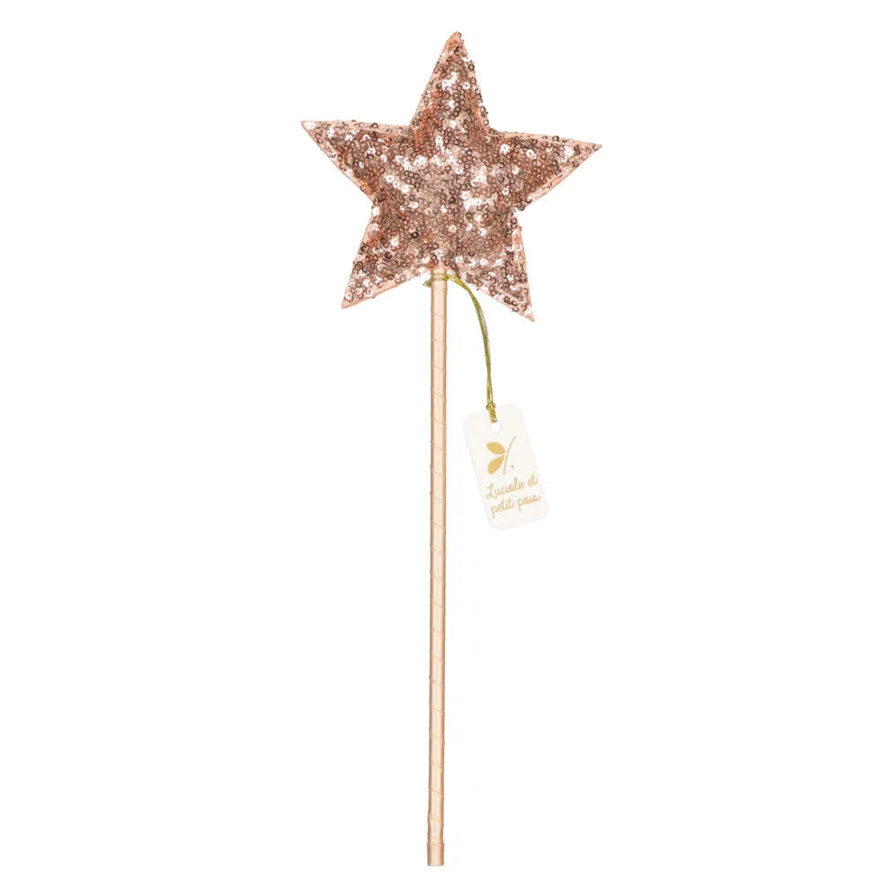 Baguette magique sequins roses- Luciole et petit pois BM_13 