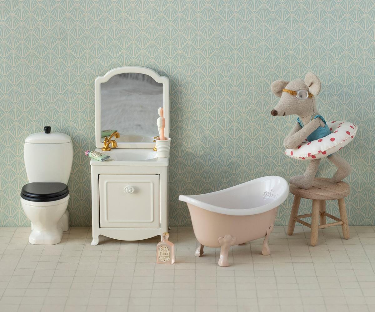 Baignoire miniature souris rose - MAILEG