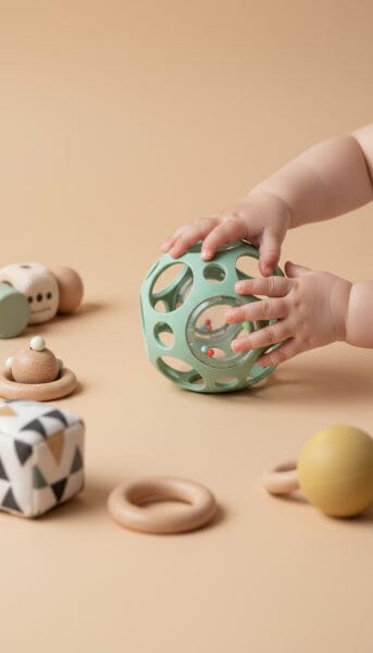 BALLE SENSORIELLE VERT - LITTLE L