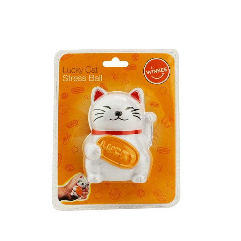 Balle anti-stress chat porte-bonheur Lucky Cat Winkee