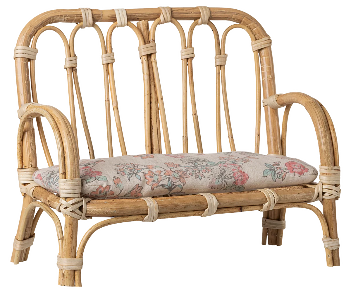 Banc en rotin miniature Large Nature - MAILEG 11-5008-00 5707304148371