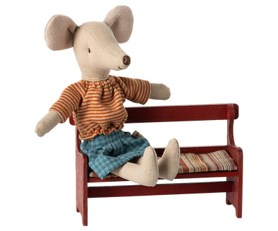Banc souris rouge- MAILEG 11-4009-01 5707304141273