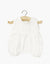 Barboteuse Noa en gaze de coton blanc avec pochon - minikane CG.17.141 3701548454122