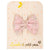 Barrette nœud ruban liberty capel rose- Luciole et petit pois NR_01 