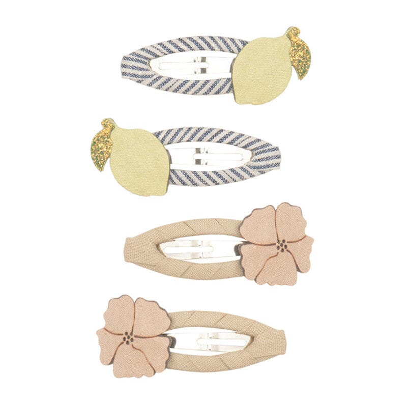 Barrettes citrons et fleurs- Mimi&lula 162103-23 