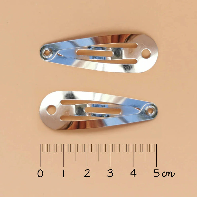 Barrettes coeurs léo- Luciole et petit pois F_137 