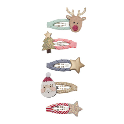 Barrettes de Noël Père Noël et son renne - MIMI&LULA 172116-23 5061064831400