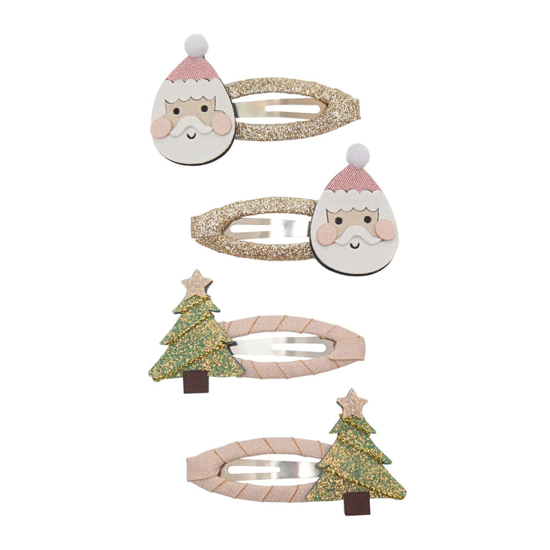 Barrettes de Noël Père Noël & Sapin scintillant - MIMI&LULA 172120-23 5061064831448