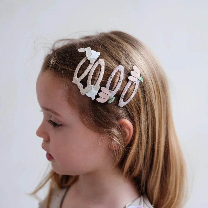 Barrettes lapins et fleurs- Mimi&lula 162097-27 