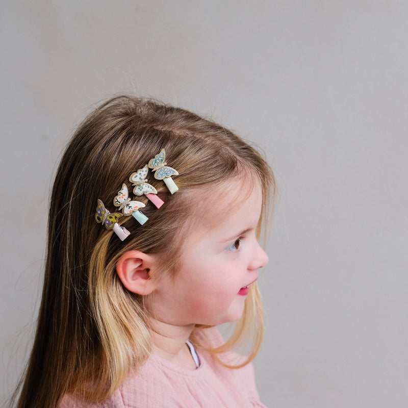 barrettes mini floral papillon - Mimi&lula 182037-23 