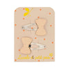 Barrettes mini nœuds roses - Luciole et petit pois MT_18
