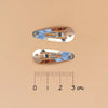 Barrettes mini papillon liberty Capel Floret rose buvard - Luciole et petit pois LBBP_18