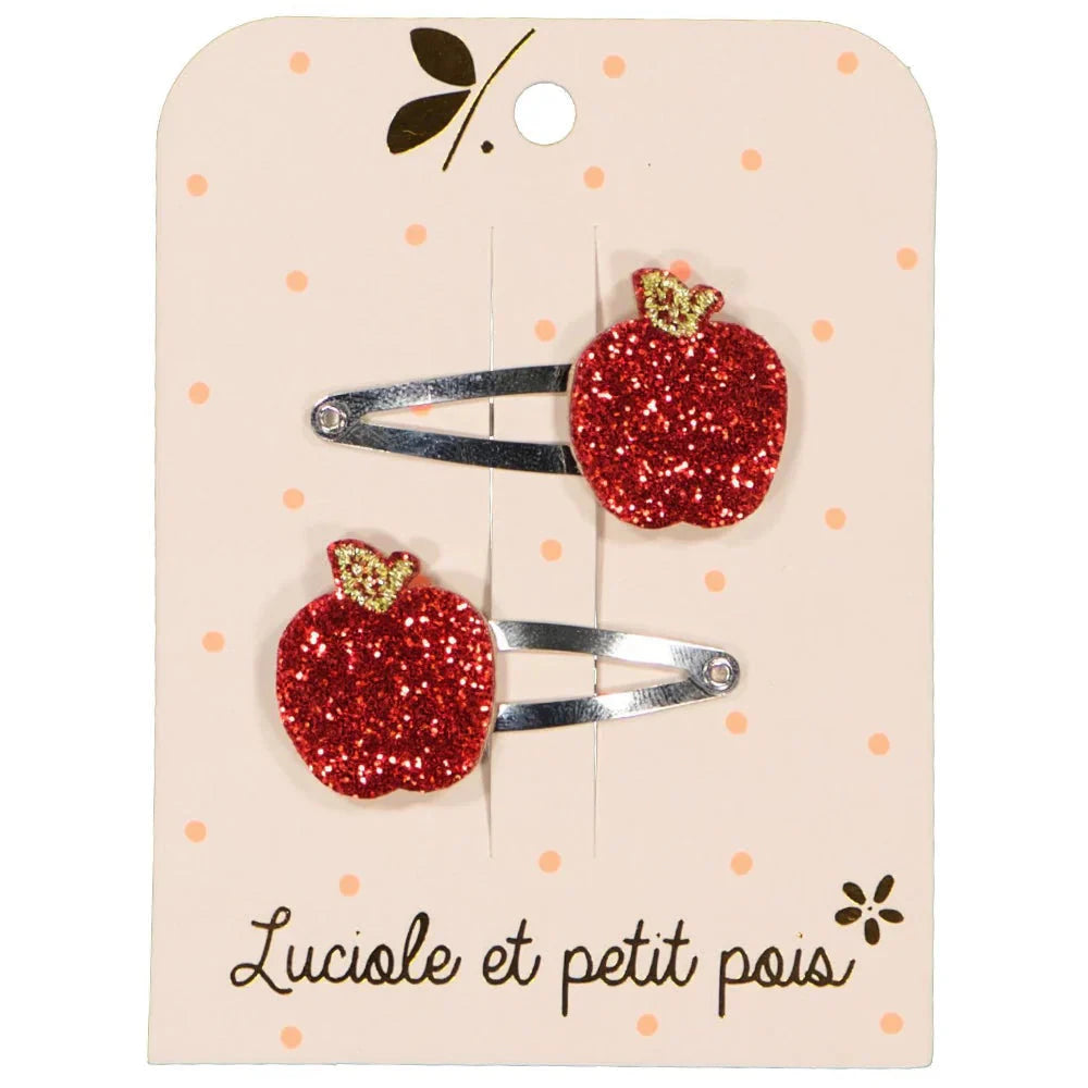 Barrettes pommes rouges- Luciole et petit pois 