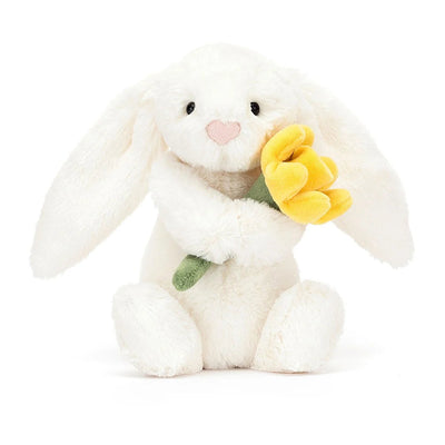 Bashful bunny daffodil little avec fleur - JELLYCAT BB6DF 670983151251