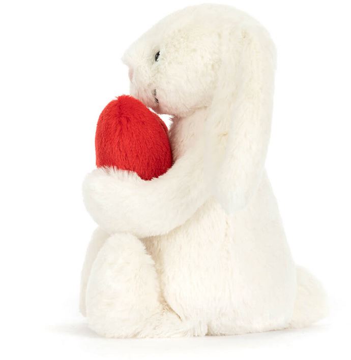 Bashful red love heart bunny bunny - JELLYCAT bb3loven 670983158953