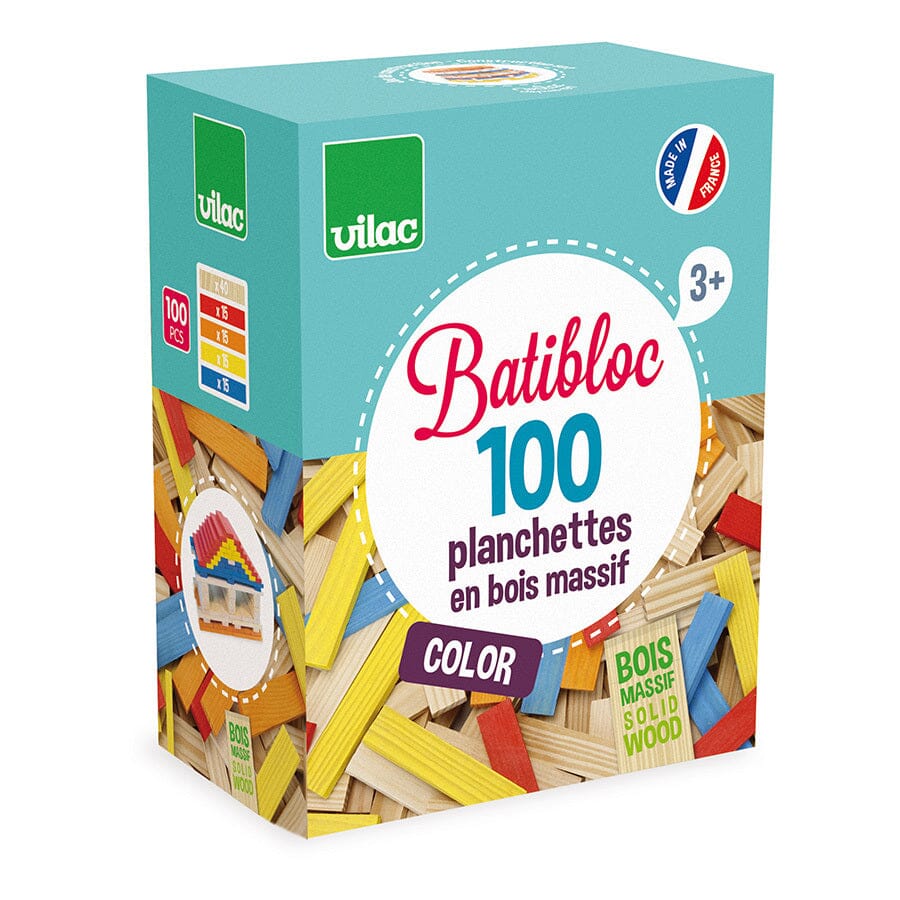 batibloc color 100 planchettes- vilac 2125 3048700021250