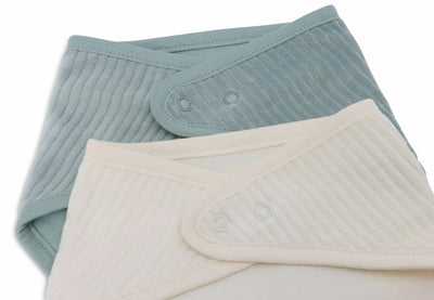 Bavoir Bandana (2pack) Velvet Rib Sea Green/Ivory - JOLLEIN 029-541-67112 8717329384736
