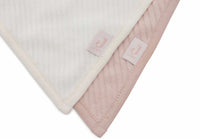 Bavoir Bandana (2pack) Velvet Rib Wild Rose/Ivory - JOLLEIN 029-548-67111 8717329384729