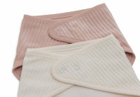 Bavoir Bandana (2pack) Velvet Rib Wild Rose/Ivory - JOLLEIN 029-548-67111 8717329384729