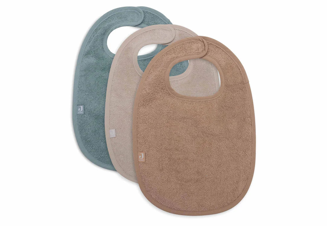Bavoir Éponge Sea Green/Nougat/Biscuit (3pack) - JOLLEIN 029-566-68044 8717329387409
