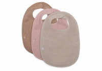 Bavoir Éponge Wild Rose/Nougat/Biscuit (3pack) - JOLLEIN 029-566-67114 8717329388963