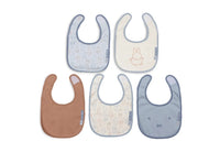 Bavoir Jersey imperméable Miffy Moments Cloudy Blue (5pack) - JOLLEIN