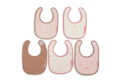 Bavoir Jersey imperméable Miffy Moments Silk Rose (5pack) - JOLLEIN