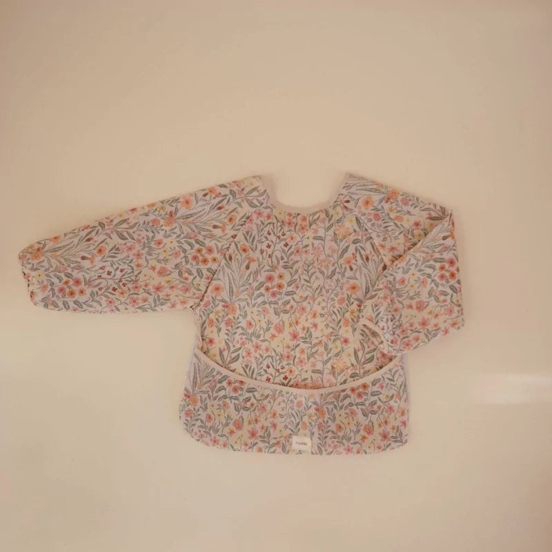 bavoir manches longues pastel blooms- mushie 70.085.08 840355800944