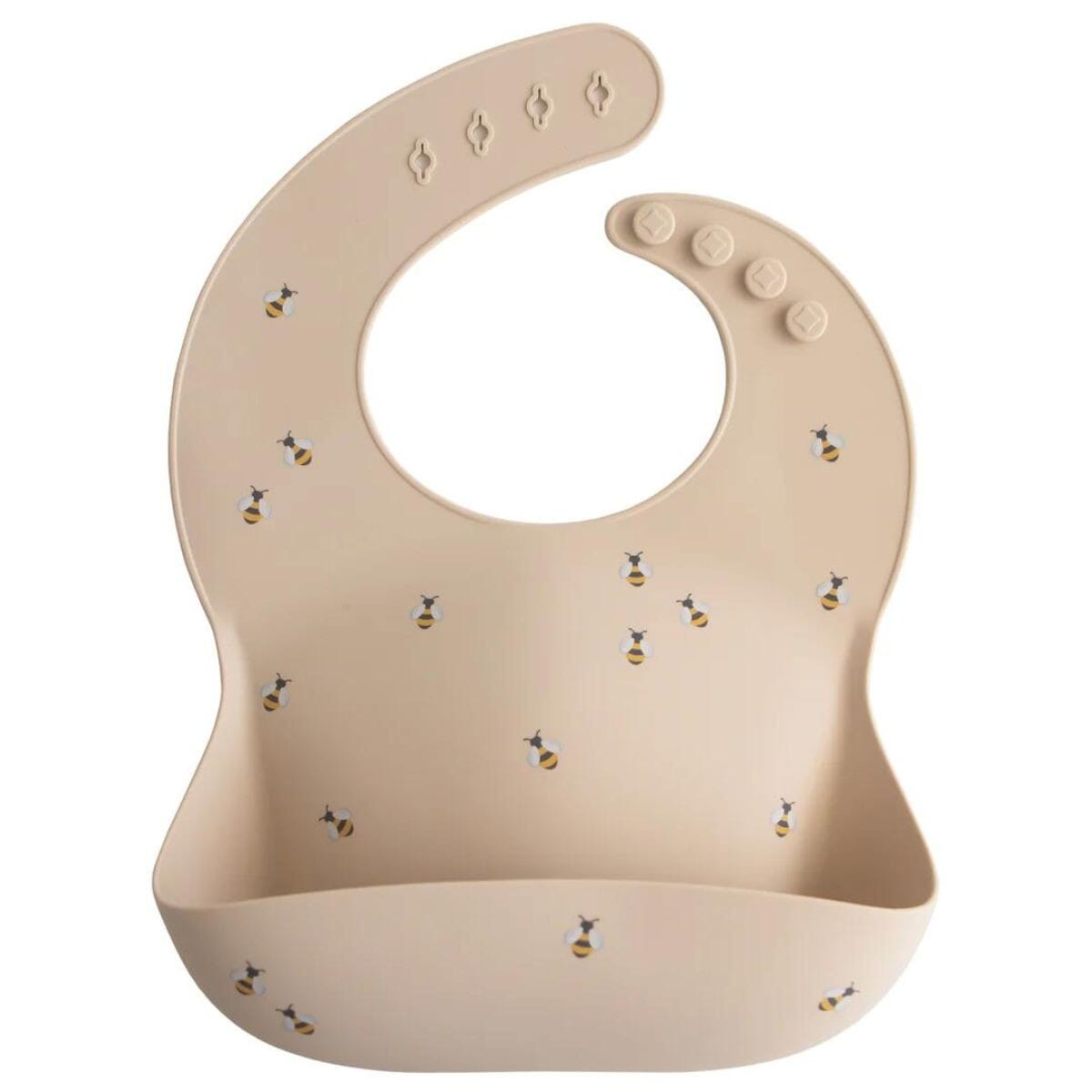 bavoir silicone abeille - mushie 70.002.28 840355800685