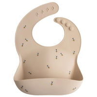 bavoir silicone abeille - mushie 70.002.28 840355800685