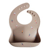 bavoir silicone fusée - mushie 70.002.01 7426999778486