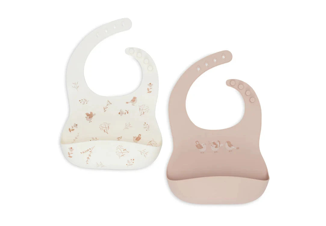 Bavoir Silicone Lovely Birds 2 Unités - JOLLEIN 029-007-67104 8717329393707