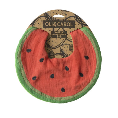 Bavoir Wally The Watermelon - OLI & CAROL T-BIBS-WATERMELON 8436628281187