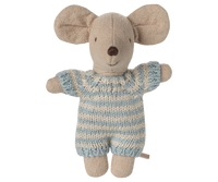 Bébé souris dans son couffin Bleu - MAILEG 17-5003-00 5707304147763