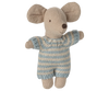 Bébé souris dans son couffin Bleu - MAILEG 17-5003-00 5707304147763