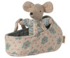 Bébé souris dans son couffin Bleu - MAILEG 17-5003-00 5707304147763