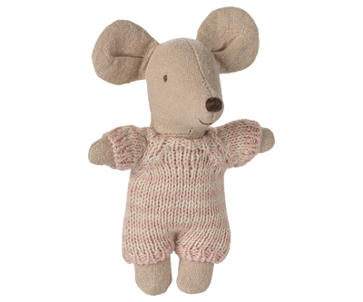 Bébé souris dans son couffin Rose - MAILEG 17-5004-00 5707304147770