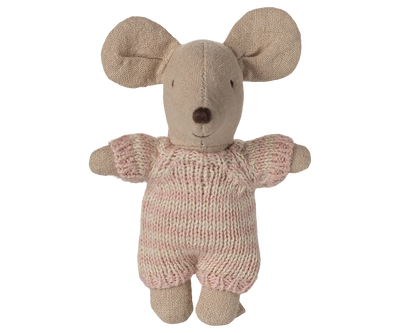 Bébé souris dans son couffin Rose - MAILEG 17-5004-00 5707304147770