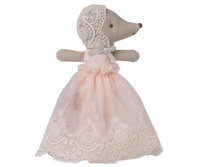 Bébé souris en robe poudre - MAILEG