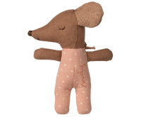 bebe souris sleepy / wakey dans sa boite rose - MAILEG 17-5002-00 5707304147640