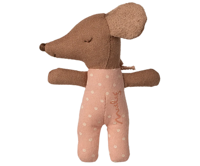 bebe souris sleepy / wakey dans sa boite rose - MAILEG 17-5002-00 5707304147640