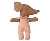 bebe souris sleepy / wakey dans sa boite rose - MAILEG 17-5002-00 5707304147640