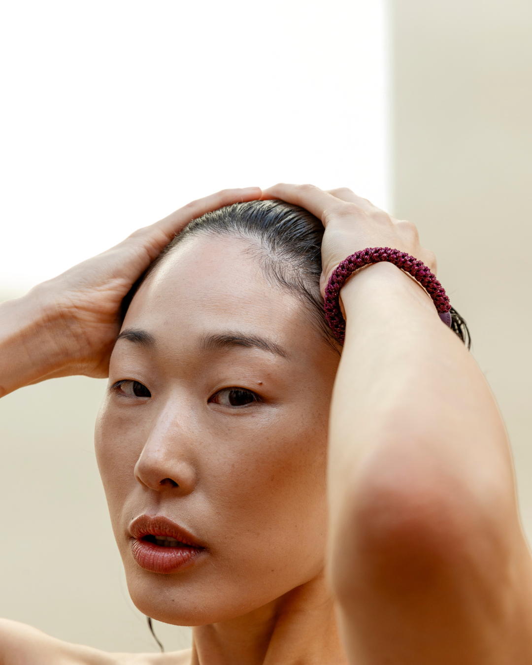 Élastique cheveux KKNEKKI Berry Glitter – vue 2