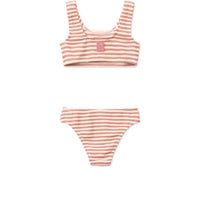 Bikini à rayures Bello coral blush / crème de la crème- LIEWOOD LW20646 2659 5715493523541
