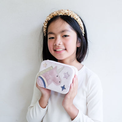 Boîte à bijoux Licorne en velours rose - Mimi & Lula 177001-27 5061064832254