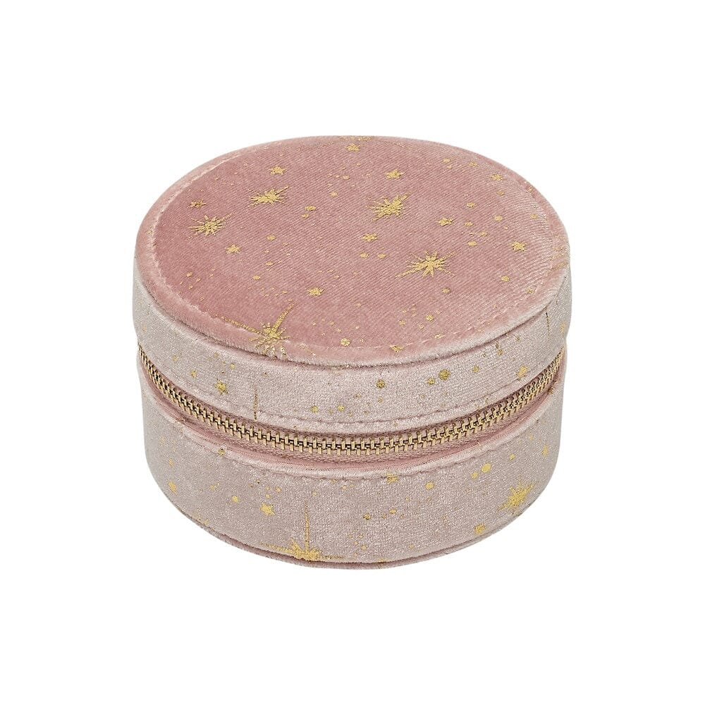 Boîte à bijoux velours rose super sparkle - Mimi & Lula