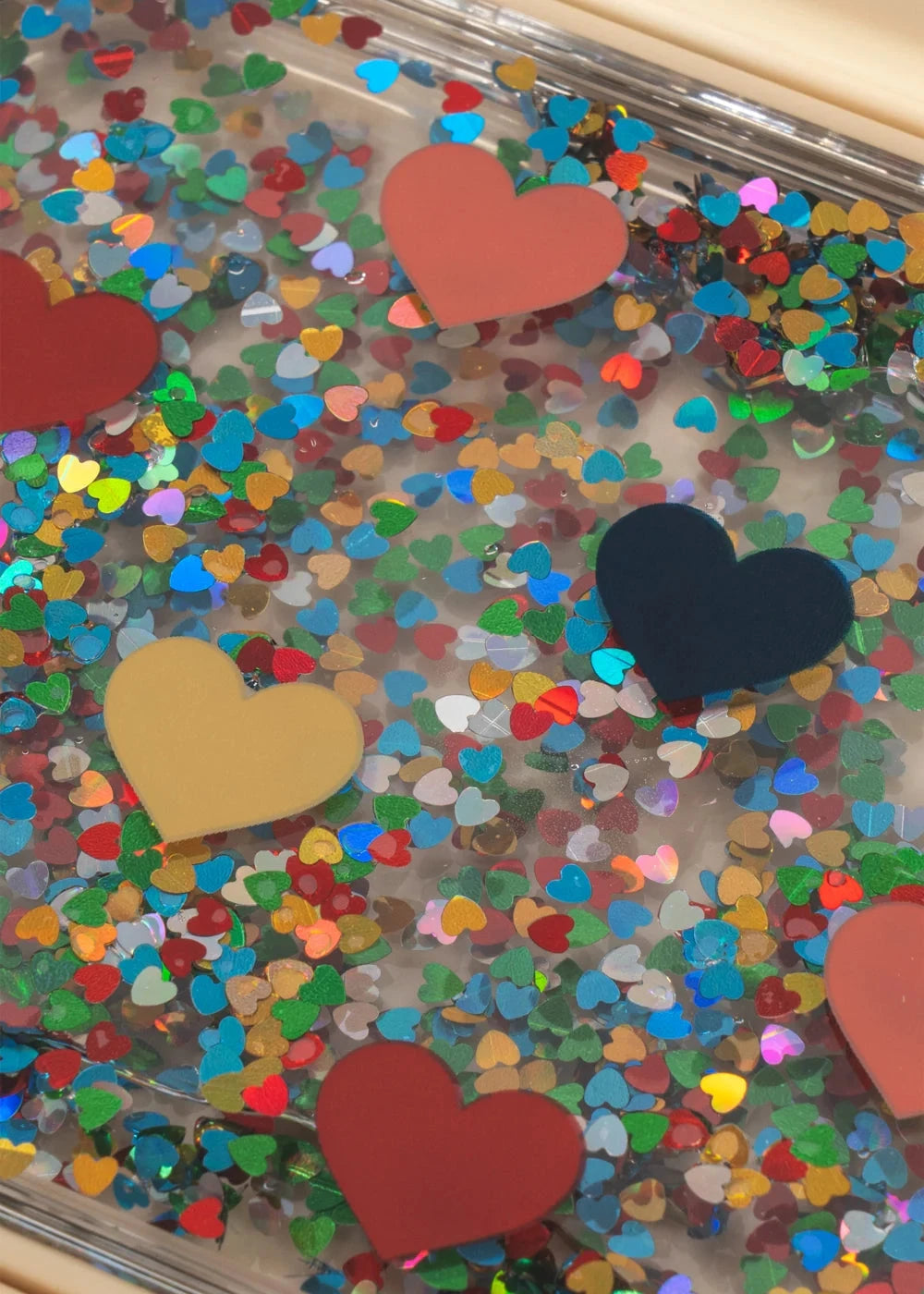 boite à dejeuner paillettes BON COEUR COLORÉ - Konges Sløjd